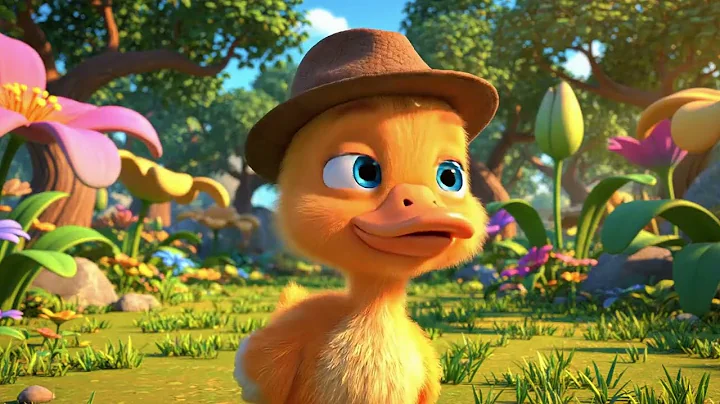 5 Little Rainbow Ducklings | Cute Newborn Baby Ducks Song | Nursery Rhymes for Kids 39