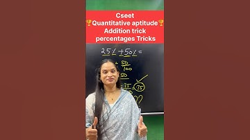 Cseet quantitative aptitude addition trick || #commerceshorts #cseet #addition #percentagetrick #