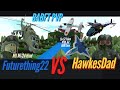 Futurething22's Mi-24 Heli VS HawkesDad's Aircrafts (Roblox BABFT PVP)