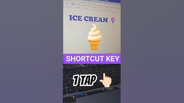 Ice Cream 🍦 Shortcut key in Ms Word #shorts #ytshorts #icecream #windows #msword