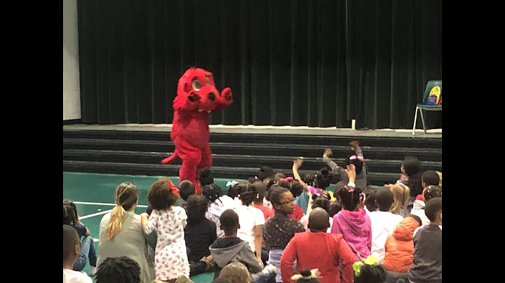 Cat in the Hat stops by to help Sue Reynolds Eleme...