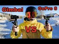 Is the GoPro 8 the Gimbal Killer?? Gimbal VS GoPro 8!!   Snowboarding