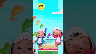 Colorful Baby Shark Dance Mix! #Cartoonsforkids #AnimalsforKids #LearnAnimals
