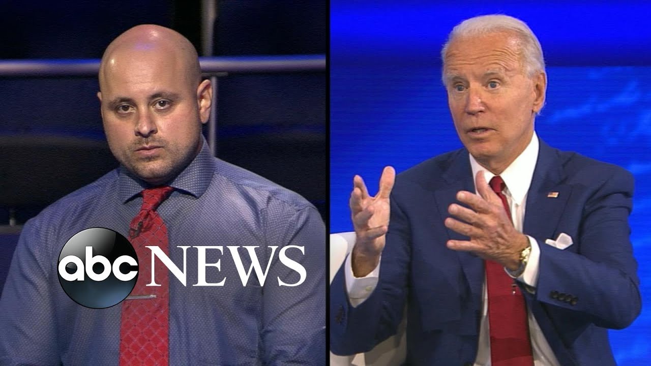 Joe Biden Pressed About His Plan For Tax Cuts For The Middle Class At Abc Town Hall Youtube