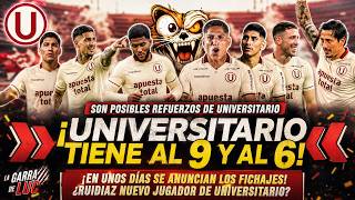 ¡UNIVERSITARIO TIENE A SU 9 Y AL 6! ¿RENZO LÓPEZ Y RODRIGO SARAVIA? ¿RUIDIAZ SERÁ OFICIAL? ¿QUISPE?