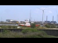 Ross Revenge being towed past Northfleet Harbour