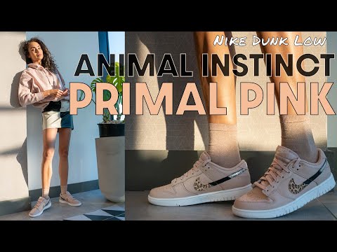 WAS THIS OVERLOOKED? NIKE DUNK LOW ANIMAL INSTINCT PRIMAL PINK REVIEW and  HOW TO STYLE - YouTube