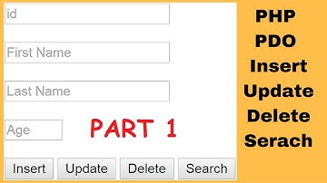 PHP PDO  : How To Insert Update Delete Search Data In MySQL Using PDO In PHP [ with source code ] 1