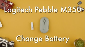 How to change the battery on the Logitech Pebble M350 mouse || Logitech Pebble M350