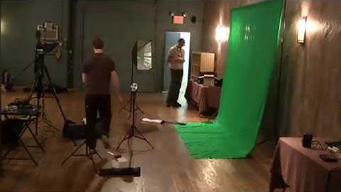 Green Screen Indoor Studio SetUp - Timelapse
