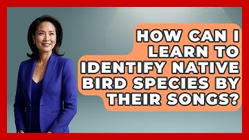 How Can I Learn To Identify Native Bird Species By Their Songs? - Bird Watching Diaries