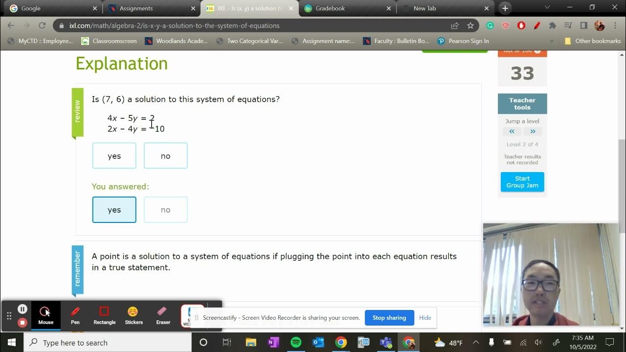 IXL Algebra 2 E1 - YouTube