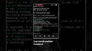 Onefetch In Termux 😱😱😱 #termux #shorts