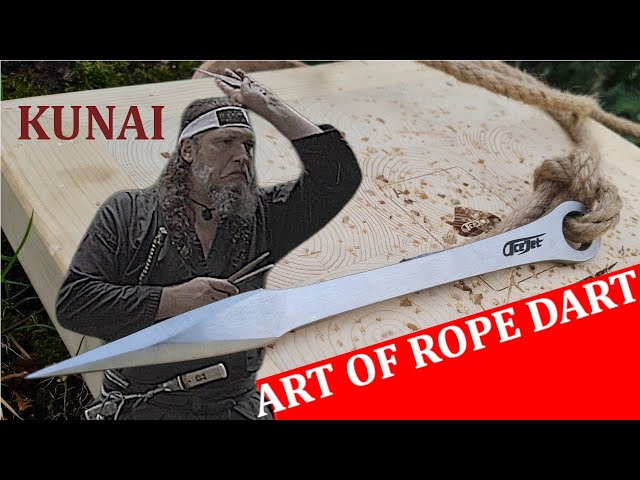 Art of Rope Dart - Knife Throwing techniques with Kunai by Master