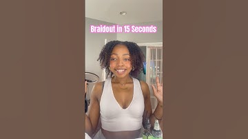 Braid Out Takedown on 4C Hair! 💇🏾‍♀️💕 #4chair #naturalhair #braidout