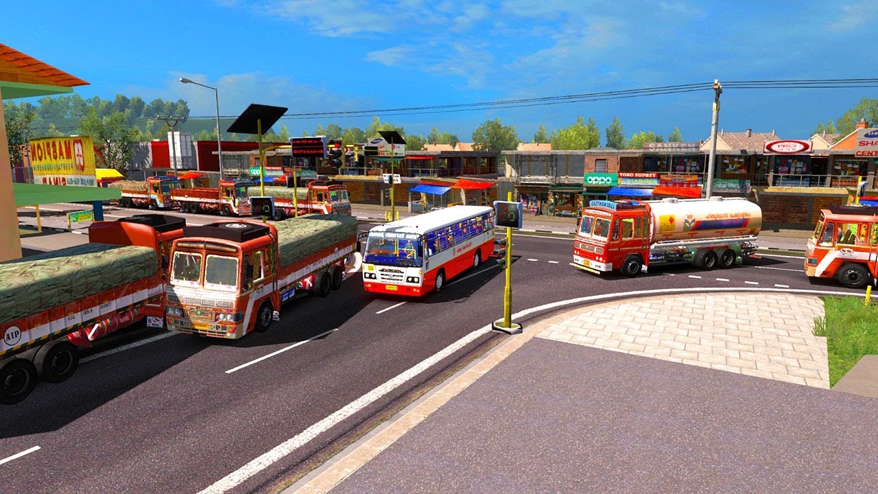 Karnataka SRTC Bus Driving in Heavy Traffic | Bus Simulator | ETS2