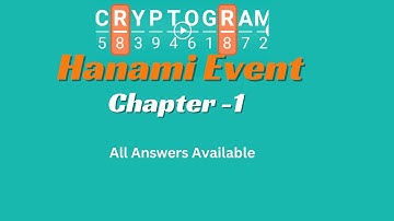 Cryptogram Hanami Event Chapter 1 Answers | Complete Solution Guide