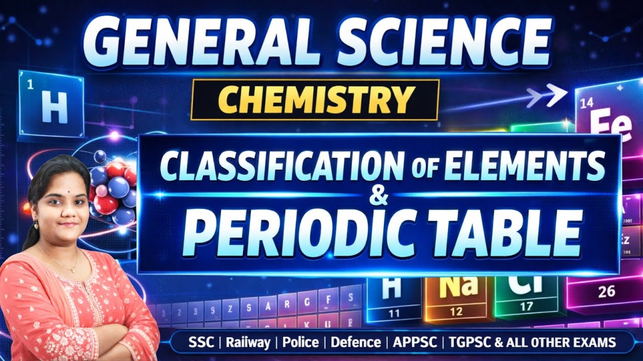 Classification of Elements & Periodic Table | Chemistry | General ...