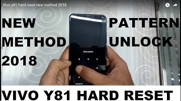 Vivo y81 hard reset new method 2018