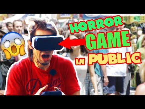 Virtual Reality HORROR GAME in PUBLIC - Affected - FrediSaal