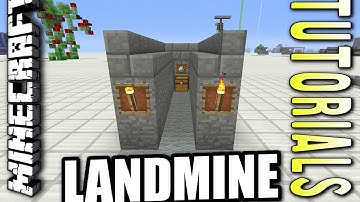 Minecraft PS4 - BASIC LANDMINE - How To - Tutorial ( PS3 / XBOX ) WII