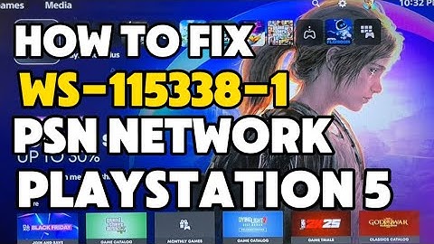How To Fix PS5 Error WS-115338-1 unable to connect to the server
