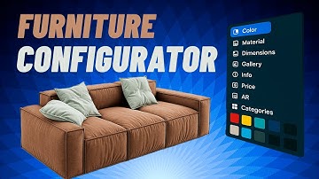 3D Furniture Configurator 1.0 | Real-Time Customization, AR, Categories
