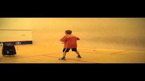 Squashcannon ballmachine drill: force early racquet preparation