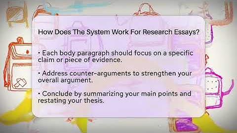 How Does The System Work For Research Essays? - High School Toolkit