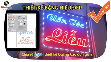 Cách làm biển led vẫy đơn giản, Dùng LedTool, Cách Thiết kế bảng led đẹp, Liễu Salon #3d