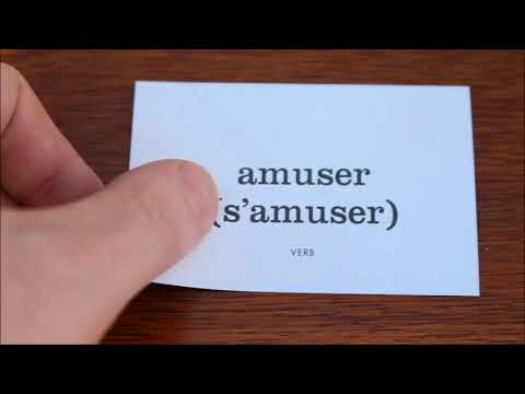 Learn French with Vincent # Flashcards on my table # Part 15