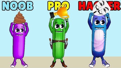 Can We Go NOOB vs PRO vs HACKER In WACKY RUN!? (ALL LEVELS!)