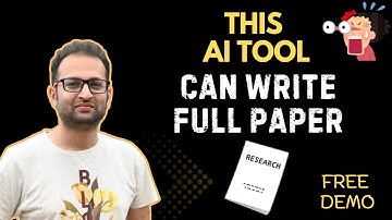 How to Write Full Research Paper using AI? Best AI Tool for Researchers -Gatsbi (Review & Demo)