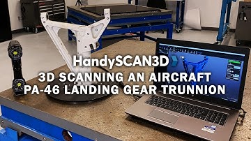 3D scan of PA-46 landing gear trunnion using the HandySCAN BLACK