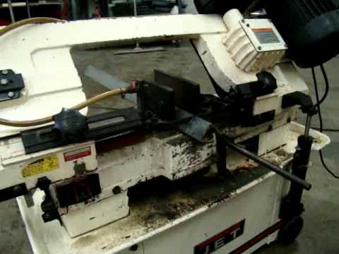 used jet horizontal vertical sheet metal bandsaw item 1355 youtube sheet metal bandsaw