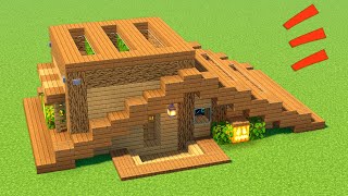 Красивый деревянный дом в Майнкрафт