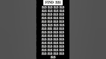 💯 FIND 551🤔 PUZZLE #shorts #viralshorts #youtubeshorts