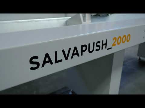 Salvamac Salvapush 2000 Optimizing saw in  50 sec - Ottimizzatrice - Optymalizerka - Otimizadora