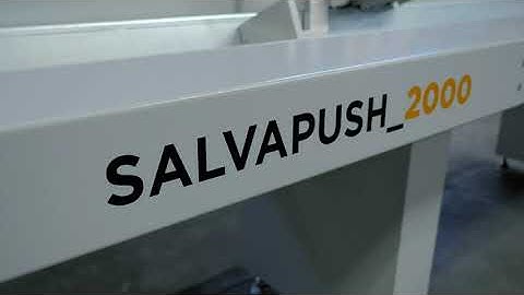 Salvamac Salvapush 2000 Optimizing saw in  50 sec - Ottimizzatrice - Optymalizerka - Otimizadora