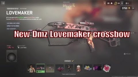 New Dmz Lovemaker crossbow