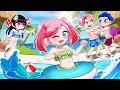 Anna  lisa alex edward attractive at the beach  gacha club  ppg x rrb gacha life