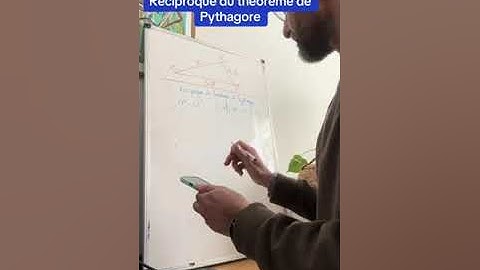 Réciproque du théorème de Pythagore