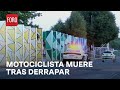 Motociclista muere tras derrapar en San Andrés Tetepilco, CDMX - Las Noticias
