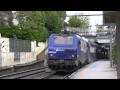 Bb27300 et vb2n  dpart de la gare de bellevue sur la ligne n du transilien