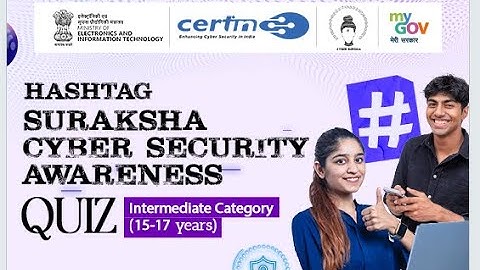 Suraksha Cyber Security Awareness Quiz (Intermediate Category)