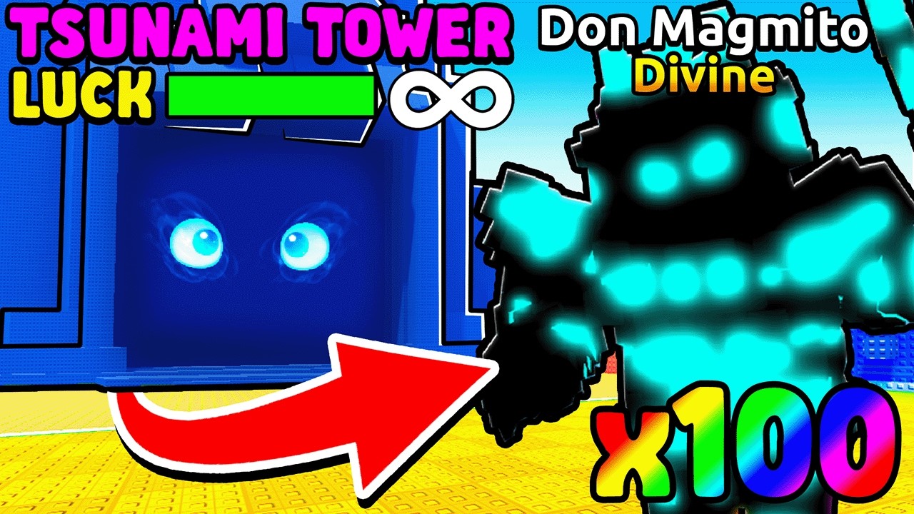 Using the *NEW* Tsunami Tower for ULIMITED DIVINES in Escape Tsunami!