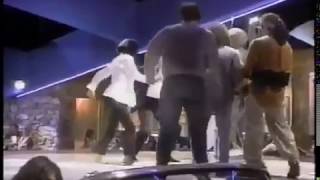 Quentin Tarantino dances behind the scenes of Pulp Fiction.