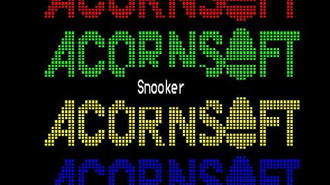 Acornsoft Snooker Review for the Acorn BBC Micro by John Gage