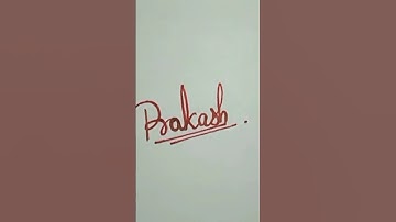 Prakash name signature style ❤️ #viral #shorts #signature #youtubeshorts #trending