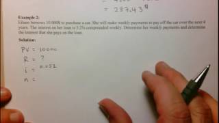 MCF3M Present Value of an Annuity